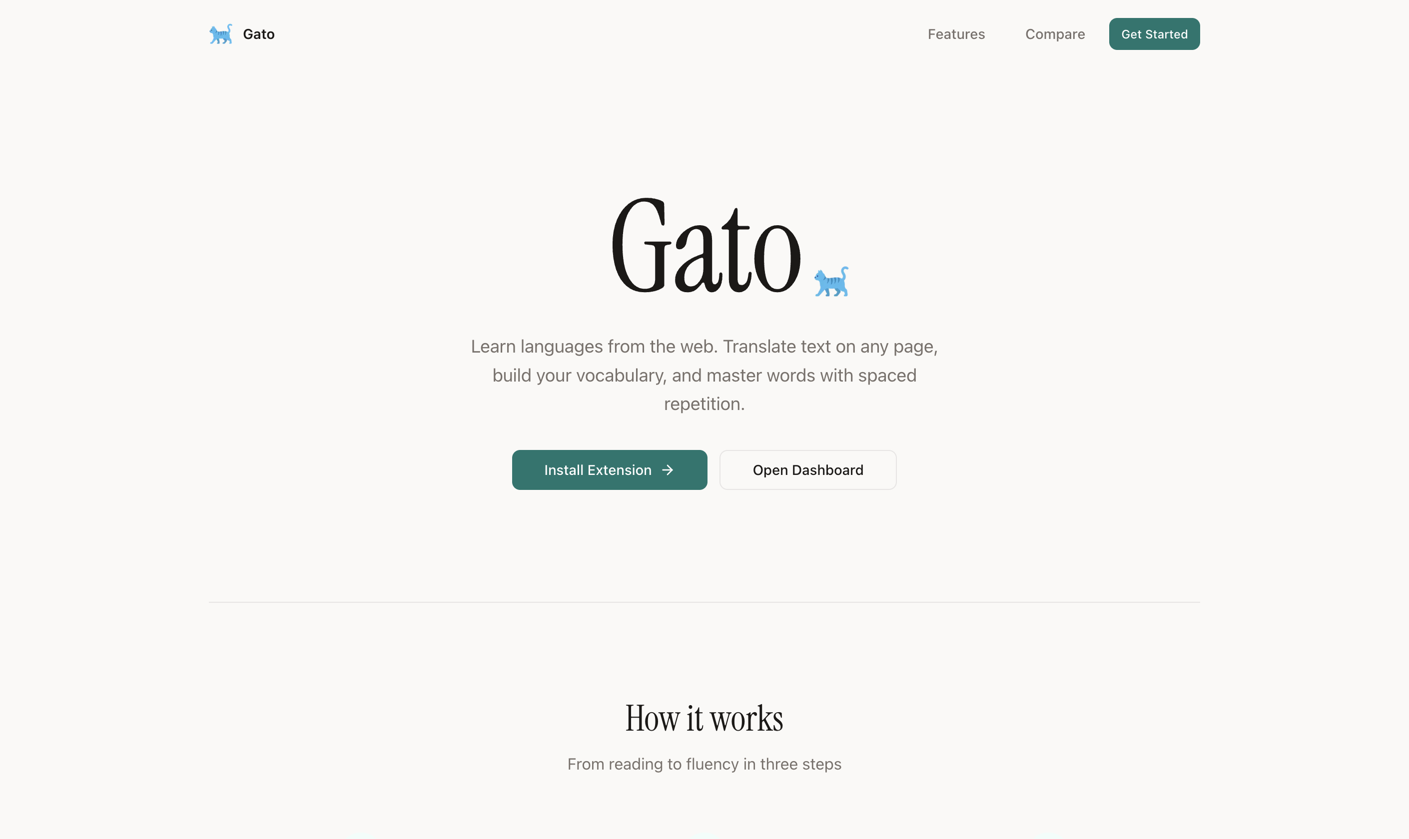 Screenshot of Gato